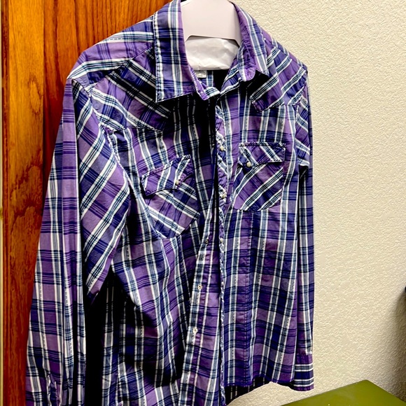 Wrangler pearl snap men’s shirt - Picture 1 of 2